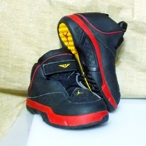 Jordan Melo M4 (TD) 'Bred' 317215-071 Black/Taxi Yellow/Varsity Red Size 8C
